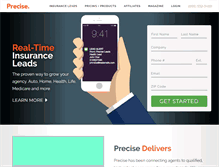Tablet Screenshot of preciseleads.com